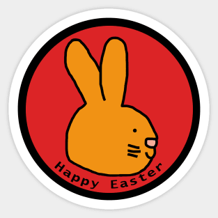 Happy Easter from the Funny Easter Bunny Sticker